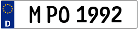 Trailer License Plate